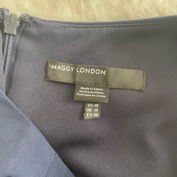 Maggy London Navy Midi Dress - Picture 3 of 3